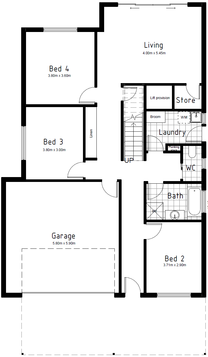 Gawler East - DS Plan | 2nd Storey Floor Plan